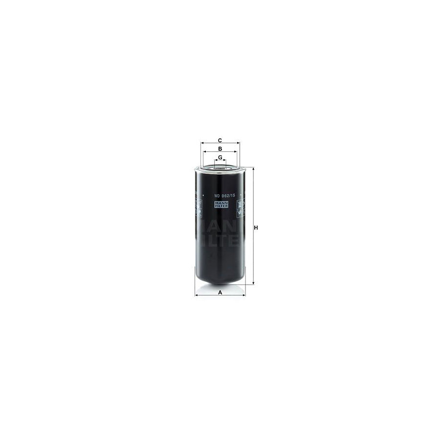 MANN-FILTER WD 962/15 Oil Filter Spin-on Filter