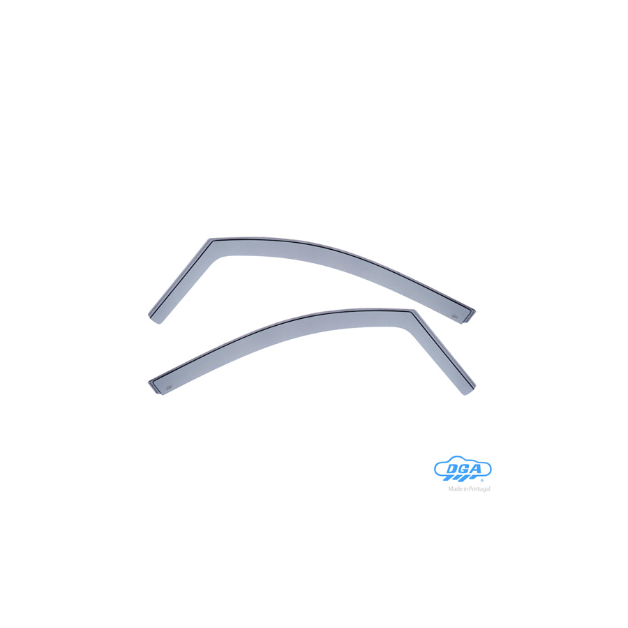 DGA 24049 Wind deflectors for VW CADDY Arrow direction, Front, inner