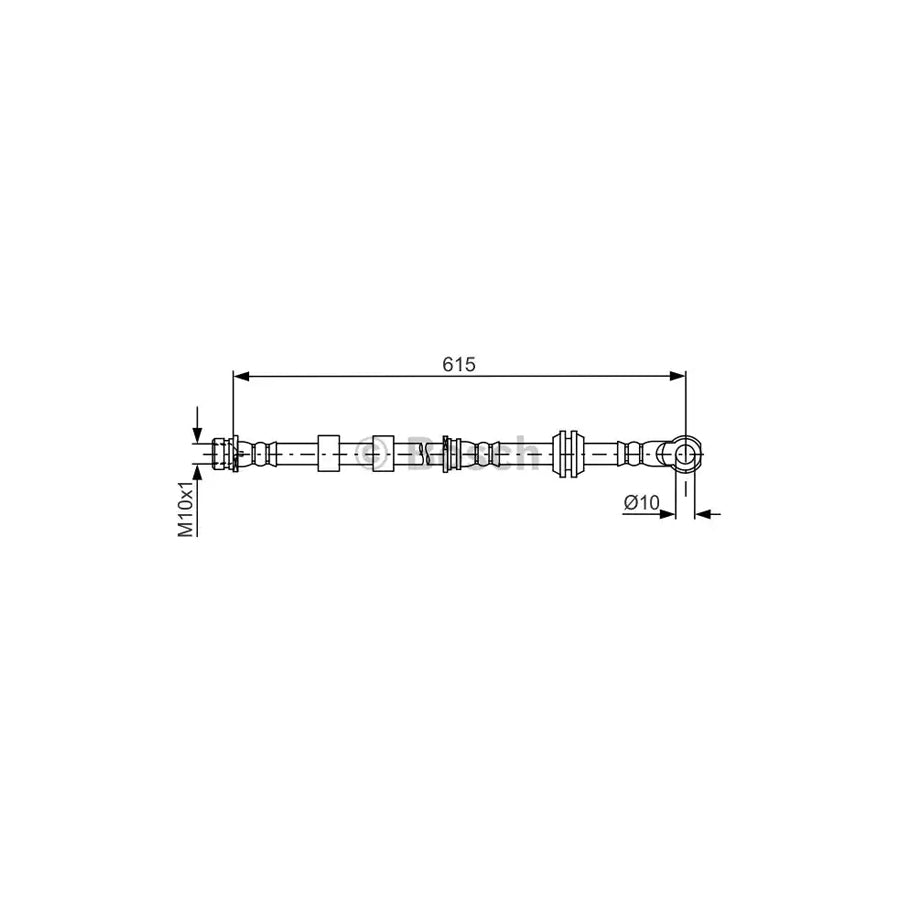 BOSCH 1 987 481 842 Brake Hose 615Mm