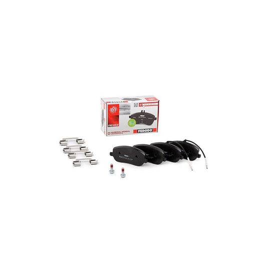 Ferodo Premier Eco Friction Fdb1556 Brake Pad Set Incl Wear Warning Contact With Brake Caliper Screws With Piston Clip With Accessories