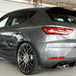 Rieger 00088136 SEAT 5F Leon Cupra Rear Diffuser for Original Tailpipe Left & RIght - Glossy Black