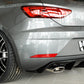 Rieger 00088136 SEAT 5F Leon Cupra Rear Diffuser for Original Tailpipe Left & RIght - Glossy Black