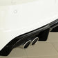 Rieger 00088141 Audi 8V A3 Rear Diffuser for Twin Tailpipe Left - Glossy Black