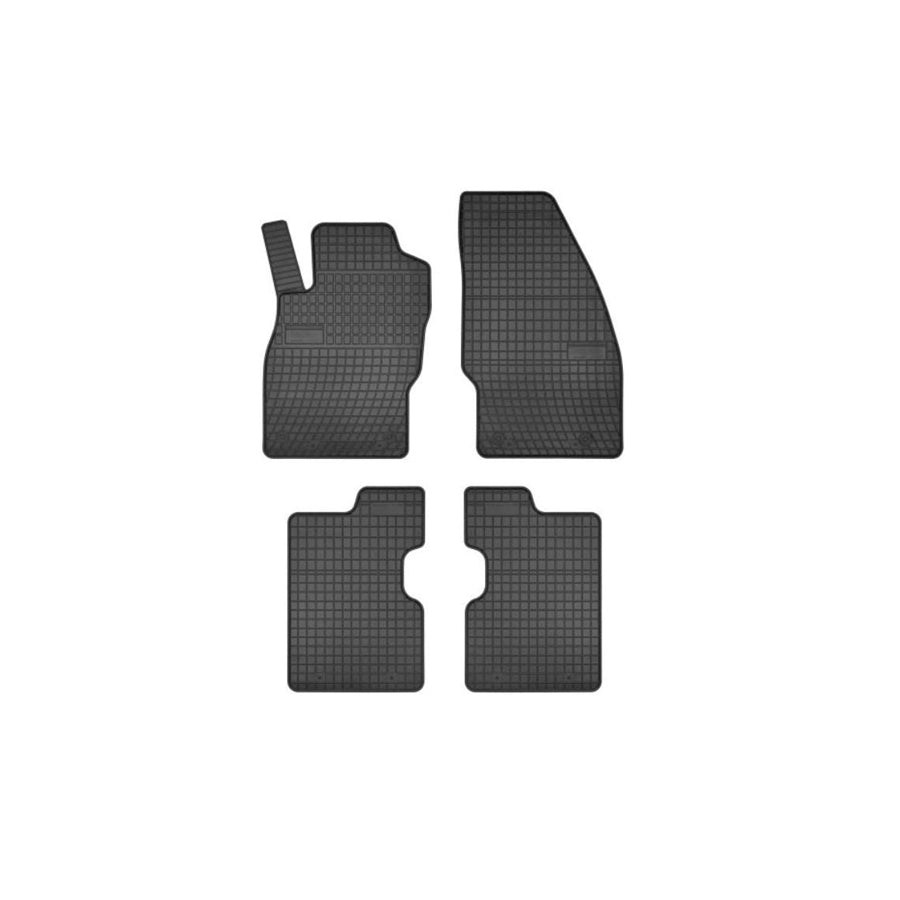 FROGUM Tailored 542988 Floor mat set for OPEL CORSA Elastomer, Front and Rear, Quantity: 4, Black, (LHD)