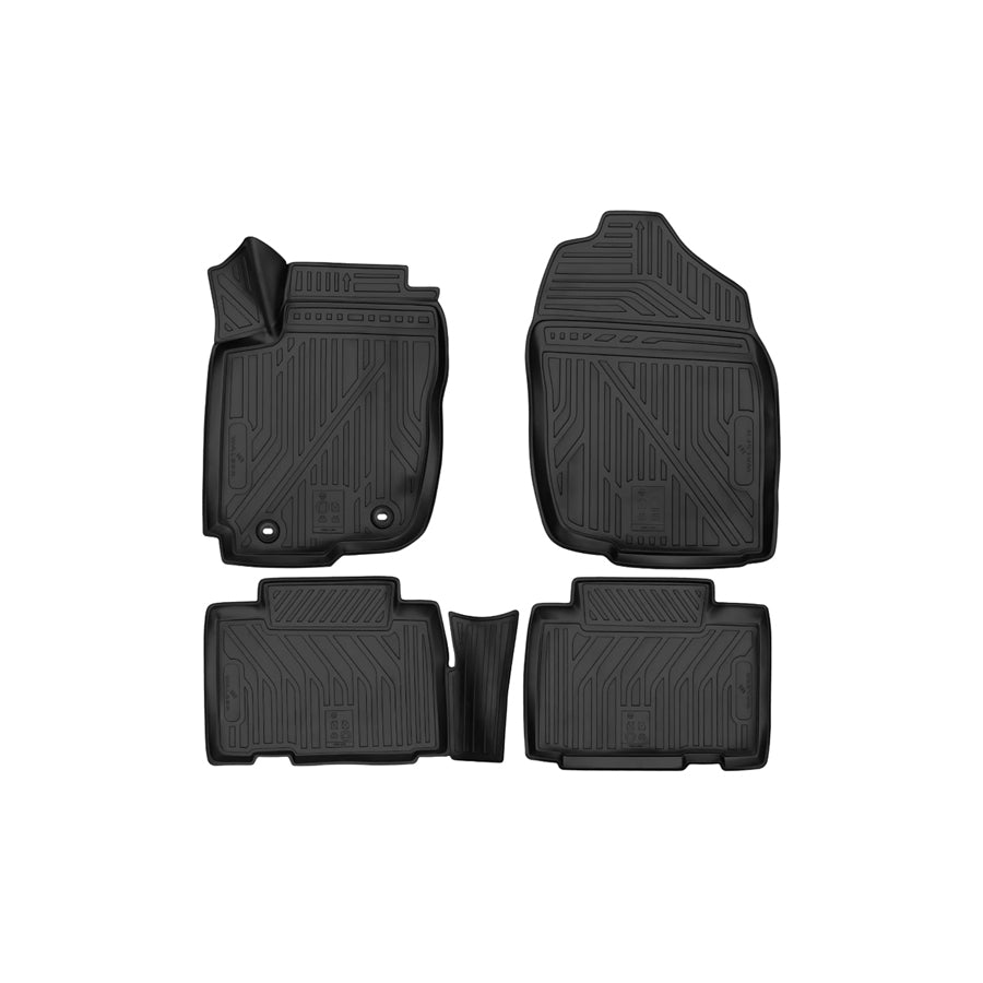 WALSER Tailored, XTR 75128 Floor mat set Elastomer, Front and Rear