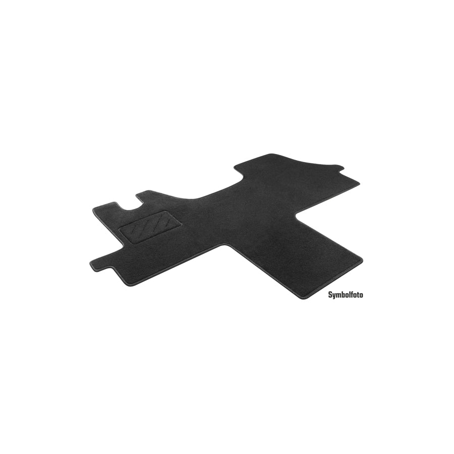 WALSER Tailored 80265 Floor mat set for RENAULT MASTER Textile, Front, Quantity: 1, Black