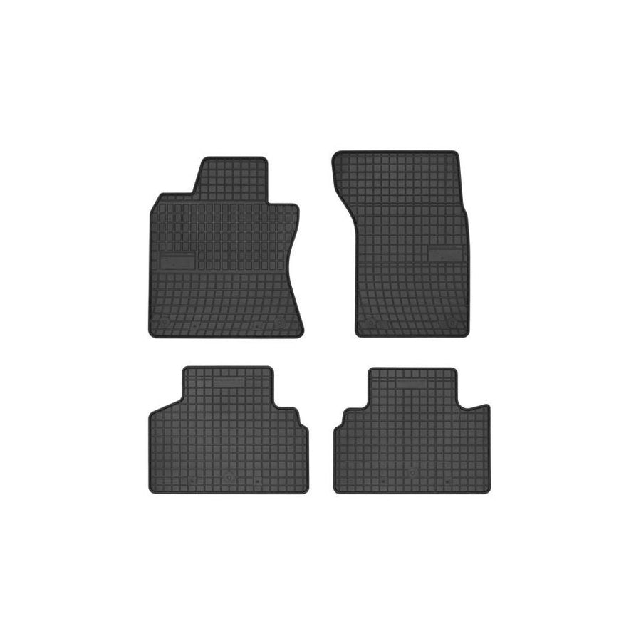FROGUM 547716 Floor mat set for INFINITI Q50 Saloon Elastomer, Front and Rear, Quantity: 4, Black