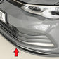 Rieger 00059600 VW Mk8 Golf Front Splitter -  Matte Black
