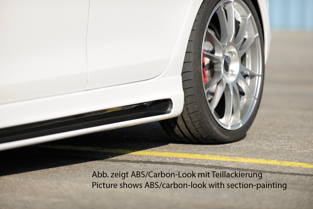 Rieger 00099781 VW Mk6 Golf Right Side Skirt (GTI & GTD) - Carbon-Look