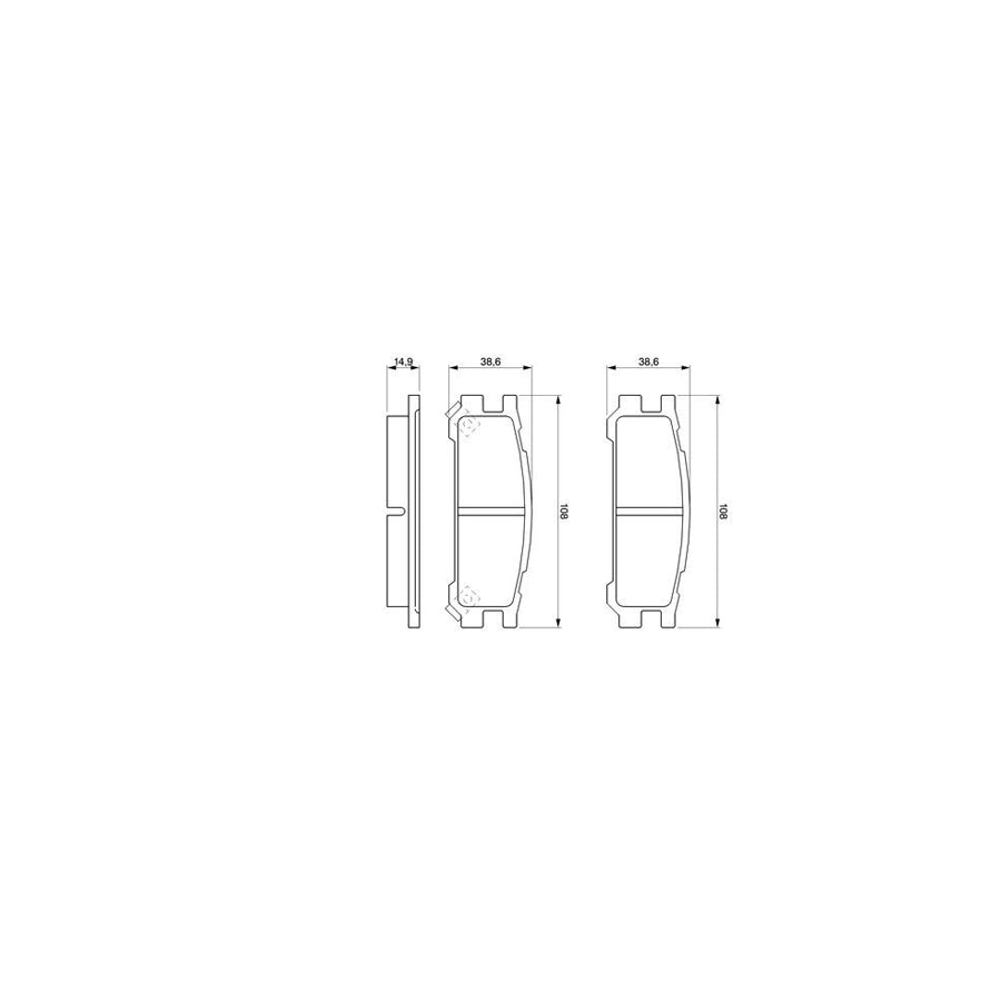 Bosch 0986461143 Brake Pad Set With Acoustic Wear Warning With Anti Squeak Plate With Mounting Manual BP592