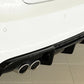 Rieger 00088141 Audi 8V A3 Rear Diffuser for Twin Tailpipe Left - Glossy Black