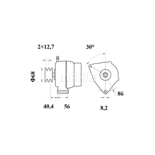 MAHLE ORIGINAL 021 TC 14642 000 Turbocharger