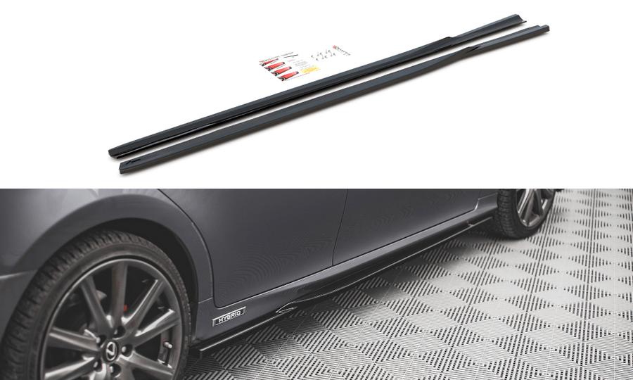 Maxton Design LE-GS-4-FSPORT-SD1T Side Skirts Diffusers Lexus GS F Sport MK4 (L10) | Duco Car Parts UK Car Parts