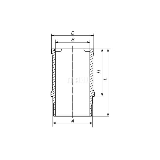 MAHLE ORIGINAL 039 WN 15 00 Cylinder Sleeve 90,0mm