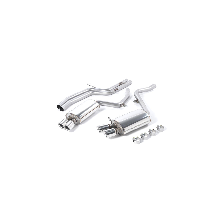 MillTek Audi B8 S5 Non-Resonated Cat-Back Exhaust (Manual Models)