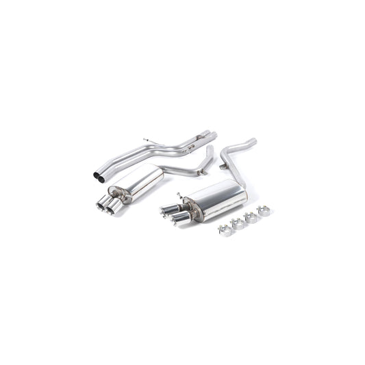 MillTek Audi B8 S5 Non-Resonated Cat-Back Exhaust (Manual Models)