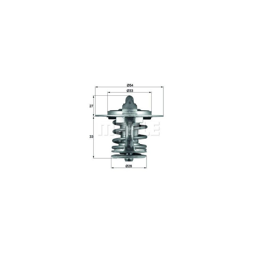 MAHLE ORIGINAL TX 84 77 Engine thermostat Opening Temperature: 77°C, without gasket / seal