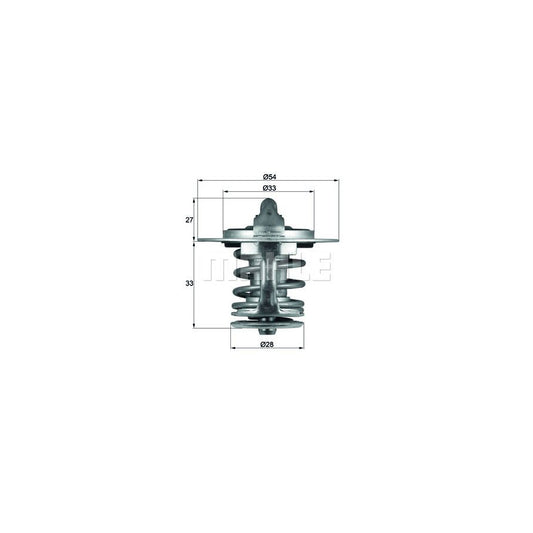 MAHLE ORIGINAL TX 84 77 Engine thermostat Opening Temperature: 77°C, without gasket / seal