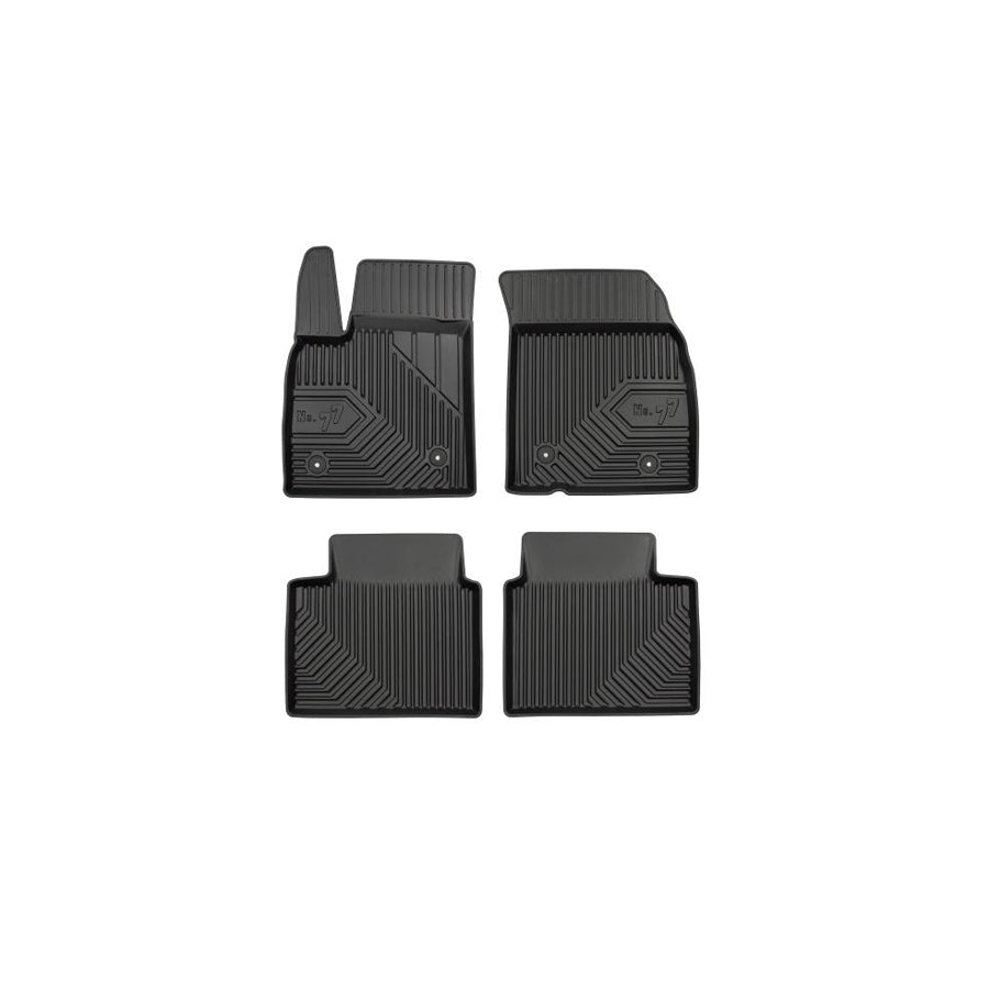 FROGUM Tailored 77407640 Floor mat set for FORD FOCUS Elastomer, Front and Rear, Quantity: 4, Black, (LHD)