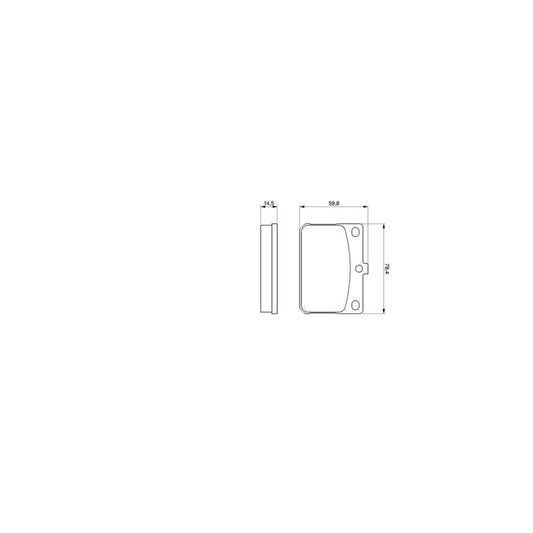 Bosch 0986467031 Brake Pad Set BP701
