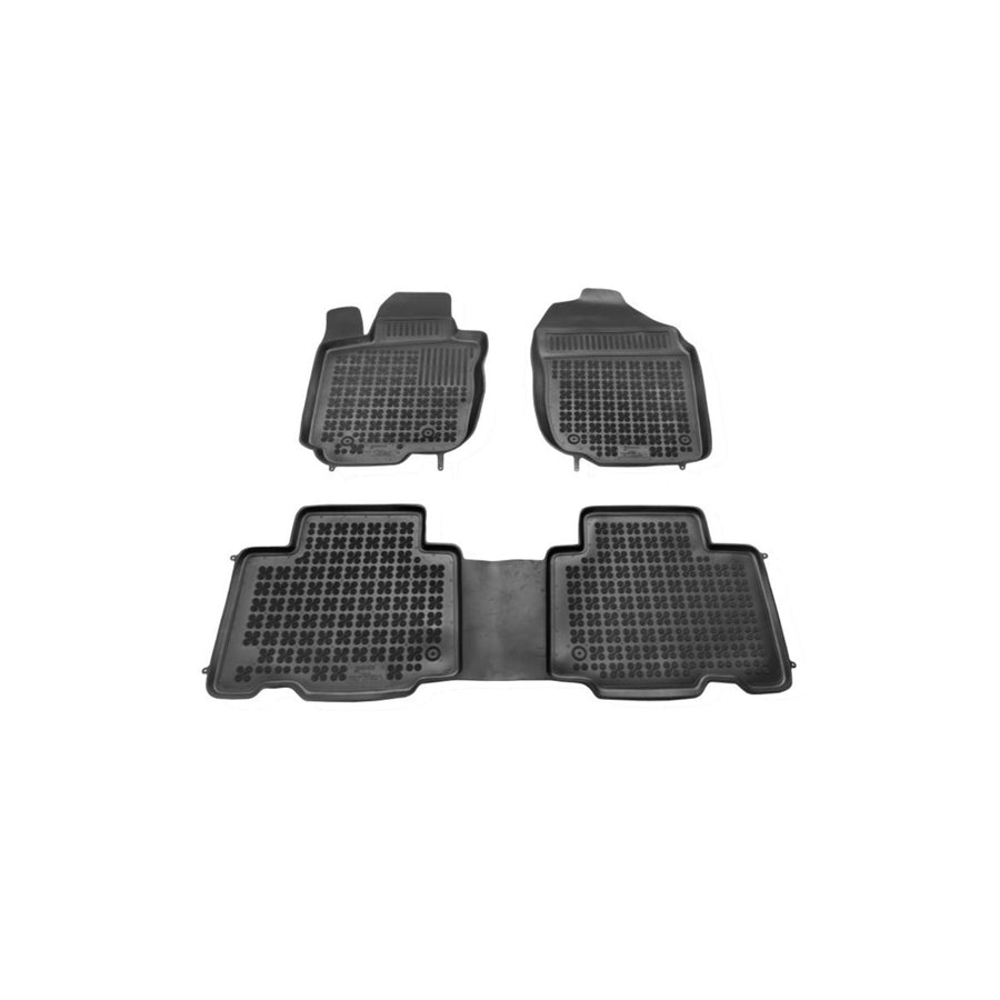 REZAW PLAST 201407 Floor mat set for TOYOTA RAV4 III Off-Road (XA30) Elastomer, Front and Rear, Black