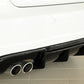 Rieger 00088141 Audi 8V A3 Rear Diffuser for Twin Tailpipe Left - Glossy Black