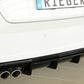 Rieger 00088141 Audi 8V A3 Rear Diffuser for Twin Tailpipe Left - Glossy Black