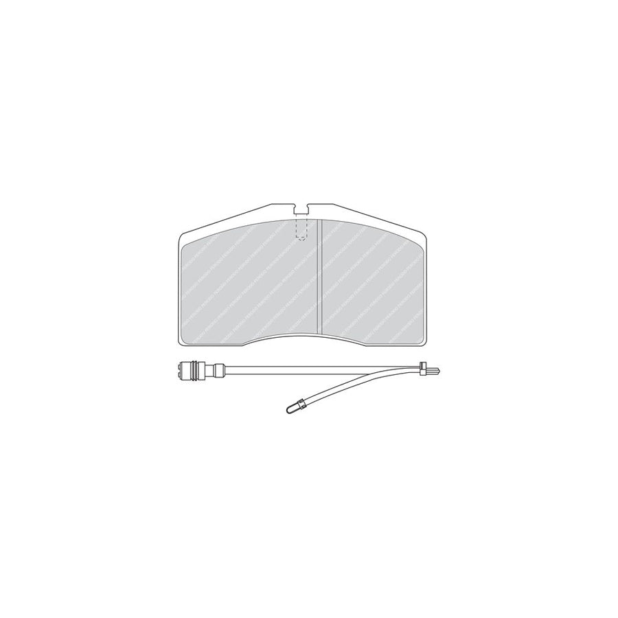Ferodo Premier Fdb891 Brake Pad Set Incl Wear Warning Contact