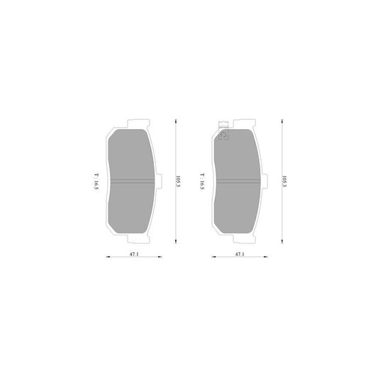 Bosch 0986Ab2078 Brake Pad Set With Acoustic Wear Warning BP2078N