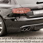 Rieger 00099072 Audi B8 B81 A4 Rear Diffuser for Original Tailpipe Left & RIght - Carbon-Look