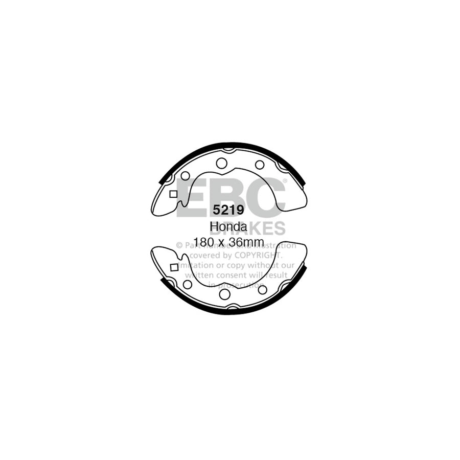 EBC 5219 Honda Rear Brake Shoes 1 | Duco Car Parts UK Car Parts