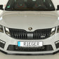 Rieger 00088140 Skoda 5E Octavia RS Front Splitter - Glossy Black