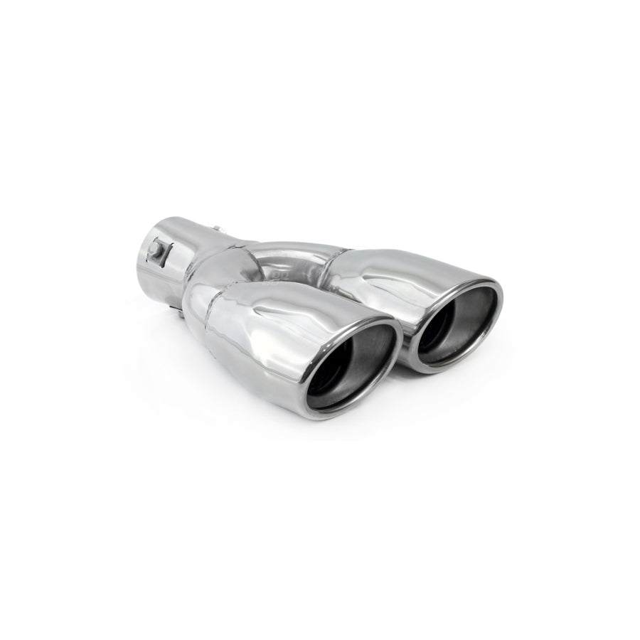 AMiO MT 010 01310 Exhaust tip 56, 85/67(x2) mm, V-Form, Stainless Steel, 230mm