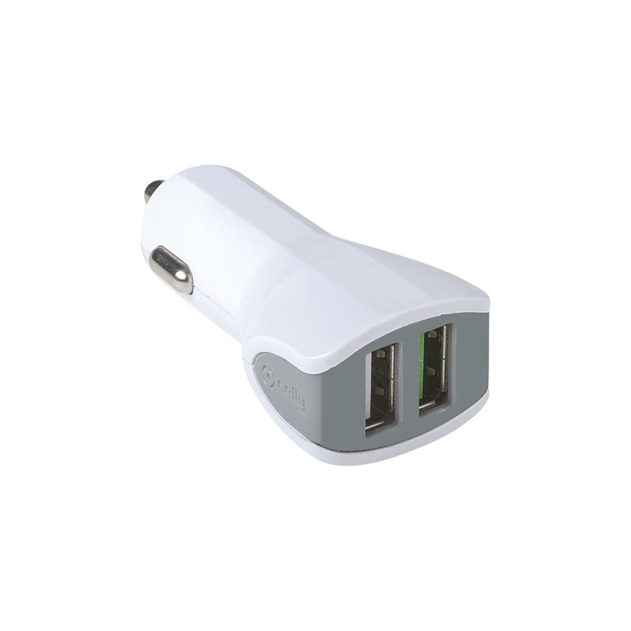 Celly Car Charger CC2USBTURBOWH In-car charger 12-24VV, Number of inlets/outlets: 2, White