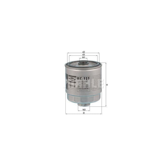 MAHLE ORIGINAL KC 111 Fuel filter Spin-on Filter