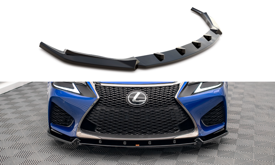 Maxton Design LE-GSF-4F-FD1T Front Splitter V.1 Lexus GS F MK4 Facelift | Duco Car Parts UK Car Parts