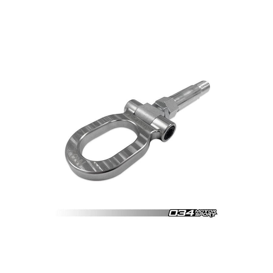 034MOTORSPORT STAINLESS STEEL TOW HOOK - 105MM FOR AUDI MQB/B8/B8.5/B9 AND VOLKSWAGEN MQB