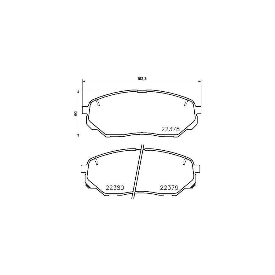 Brembo P 30 086 Brake Pad Set With Acoustic Wear Warning