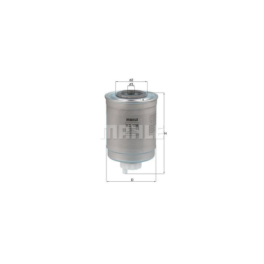 MAHLE ORIGINAL KC 109 Fuel filter Spin-on Filter