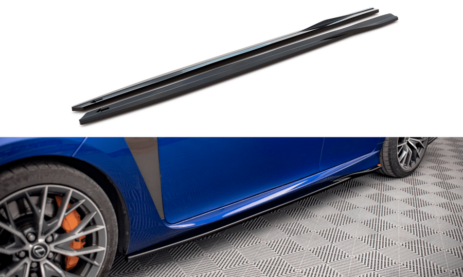 Maxton Design LE-GSF-4F-SD1T Side Skirts Diffusers Lexus GS F MK4 Facelift | Duco Car Parts UK Car Parts
