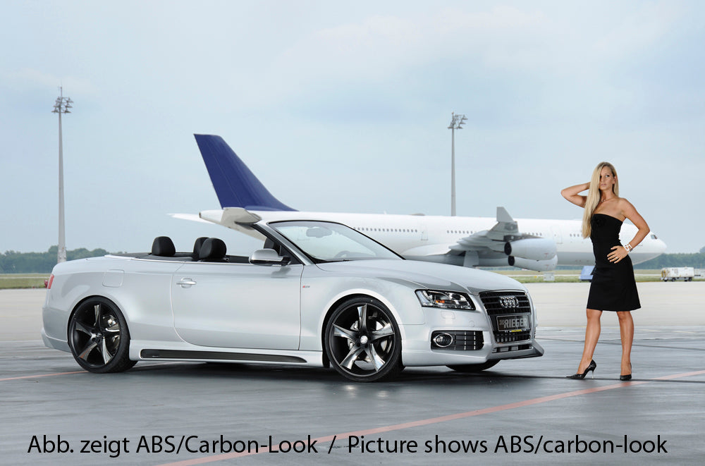 Rieger 00055405 Audi B8 B81 Right Side Skirt (A5 & S5) -  Matte Black