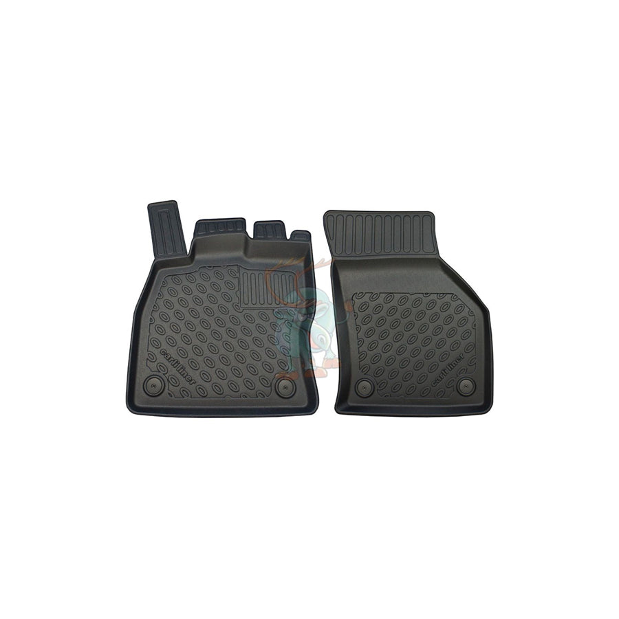 RENSI 253108 Floor mat set Elastomer, Front, Quantity: 2, Anthracite, Black