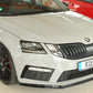 Rieger 00088140 Skoda 5E Octavia RS Front Splitter - Glossy Black