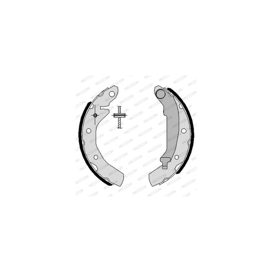 FERODO PREMIER FSB595 Brake Shoe Set with accessories