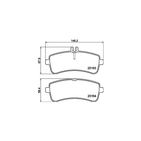Hella 8DB 355 021 521 Brake Pad Set Prepared For Wear Indicator With Brake Caliper Screws With Accessories