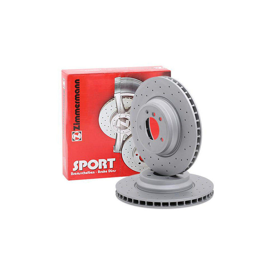 ZIMmERMANN SPORT COAT Z 150 3441 52 Brake Disc Internally Vented Perforated Coated High carbon