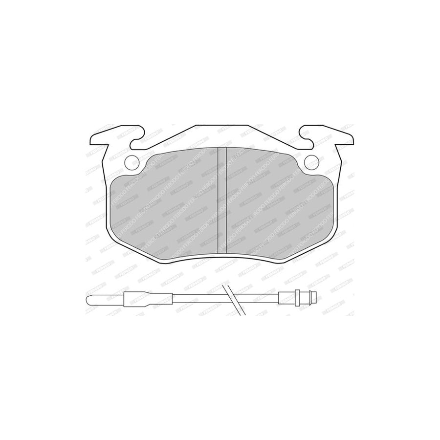 Ferodo Fdb537 Brake Pad Set Not Prepared For Wear Indicator