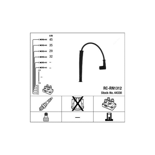 NGK Ignition Cable Kit RC-RN1312 (NGK44330)