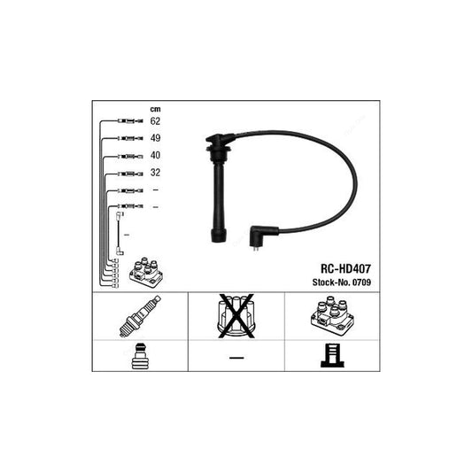 NGK Ignition Cable Kit RC-HD407 (NGK0709)