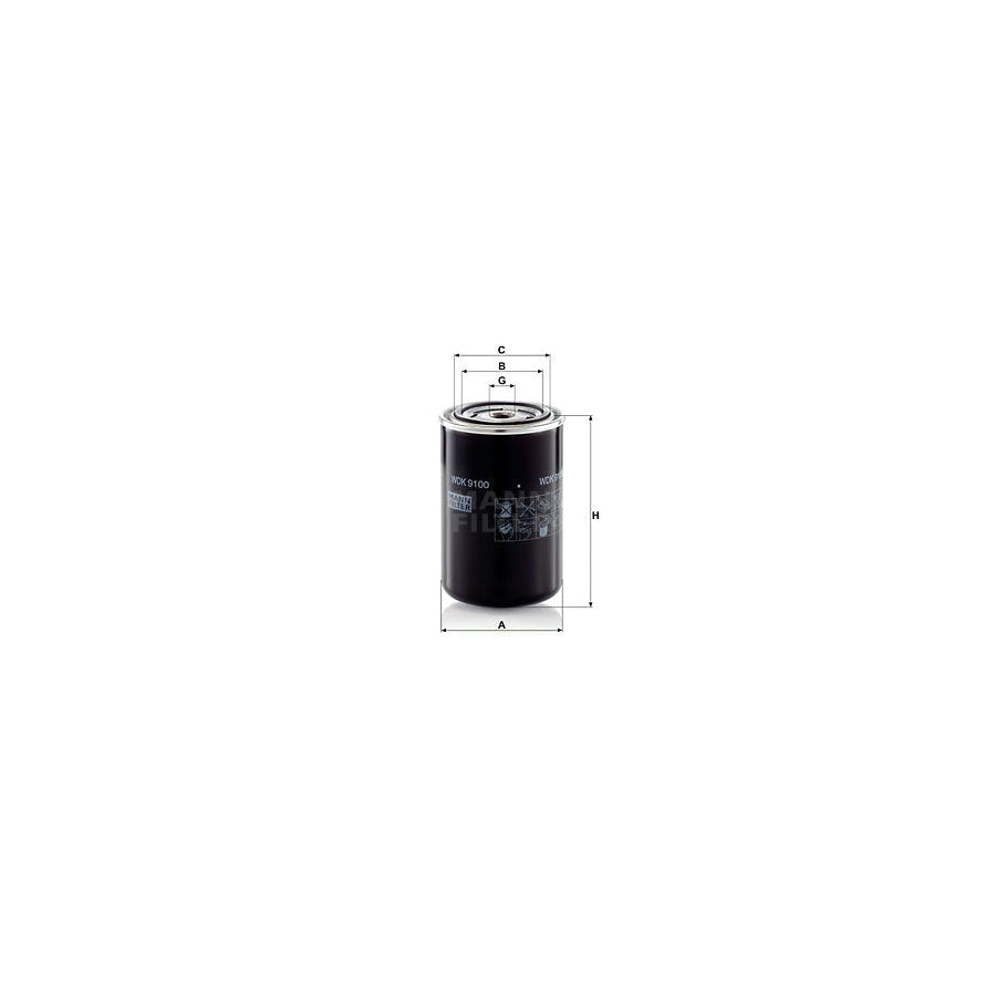 MANN-FILTER WDK 9100 Fuel filter Spin-on Filter